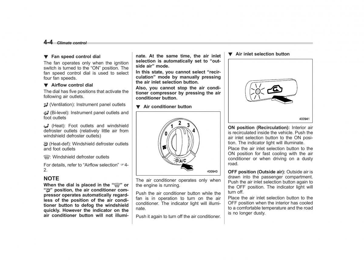 Subaru Forester III 3 owners manual / page 159