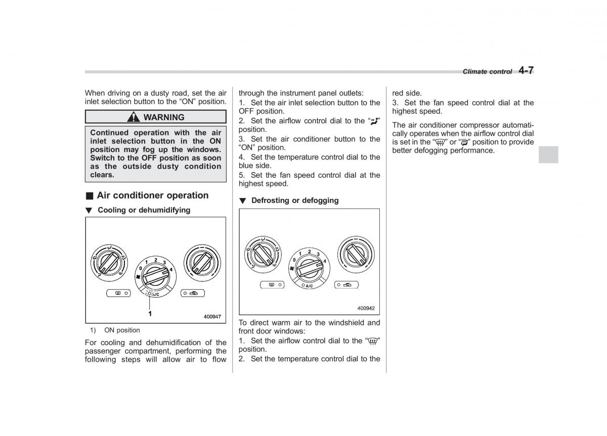 Subaru Forester III 3 owners manual / page 162