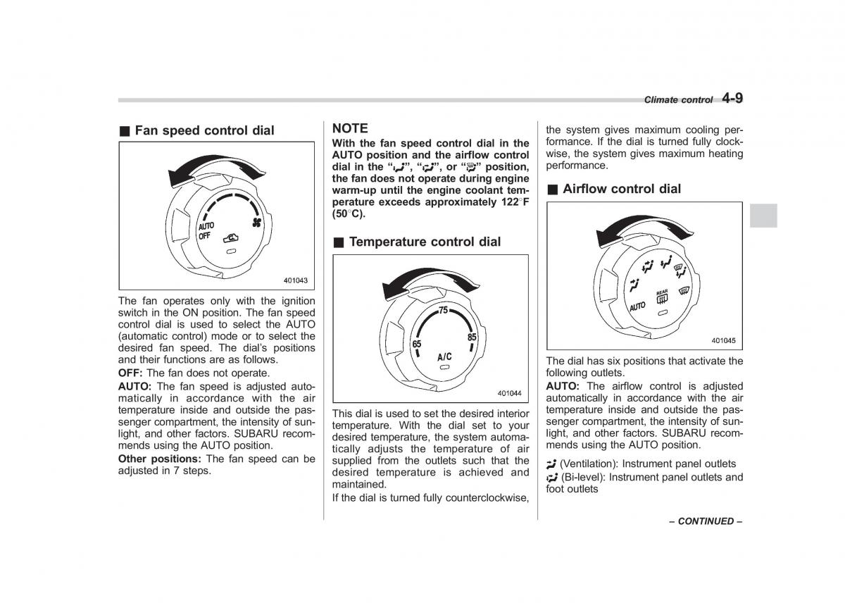 Subaru Forester III 3 owners manual / page 164