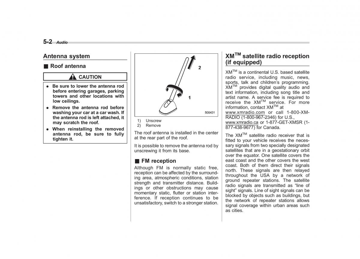 Subaru Forester III 3 owners manual / page 173