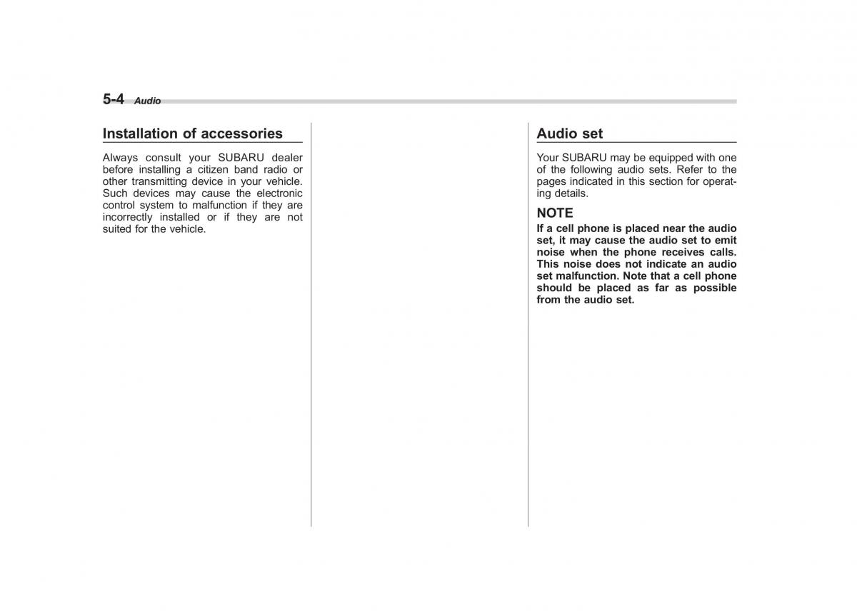 Subaru Forester III 3 owners manual / page 175