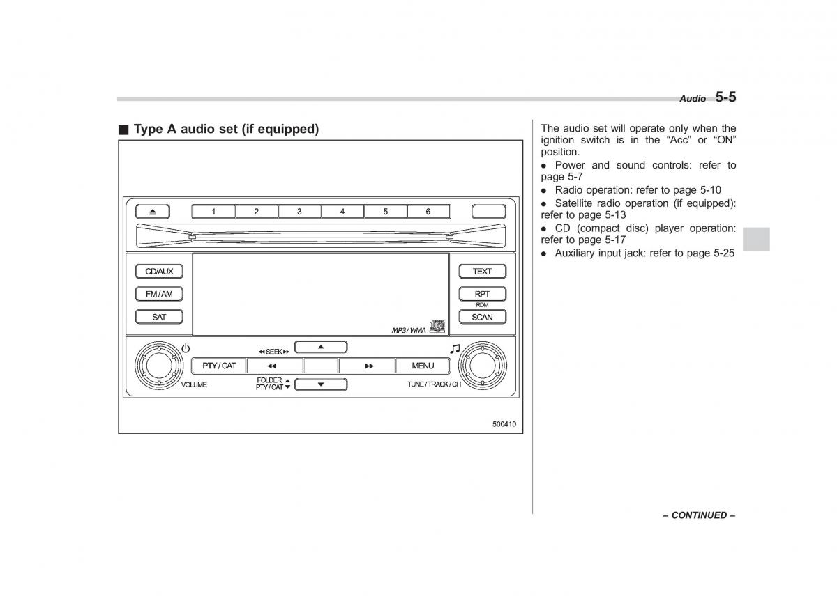 Subaru Forester III 3 owners manual / page 176