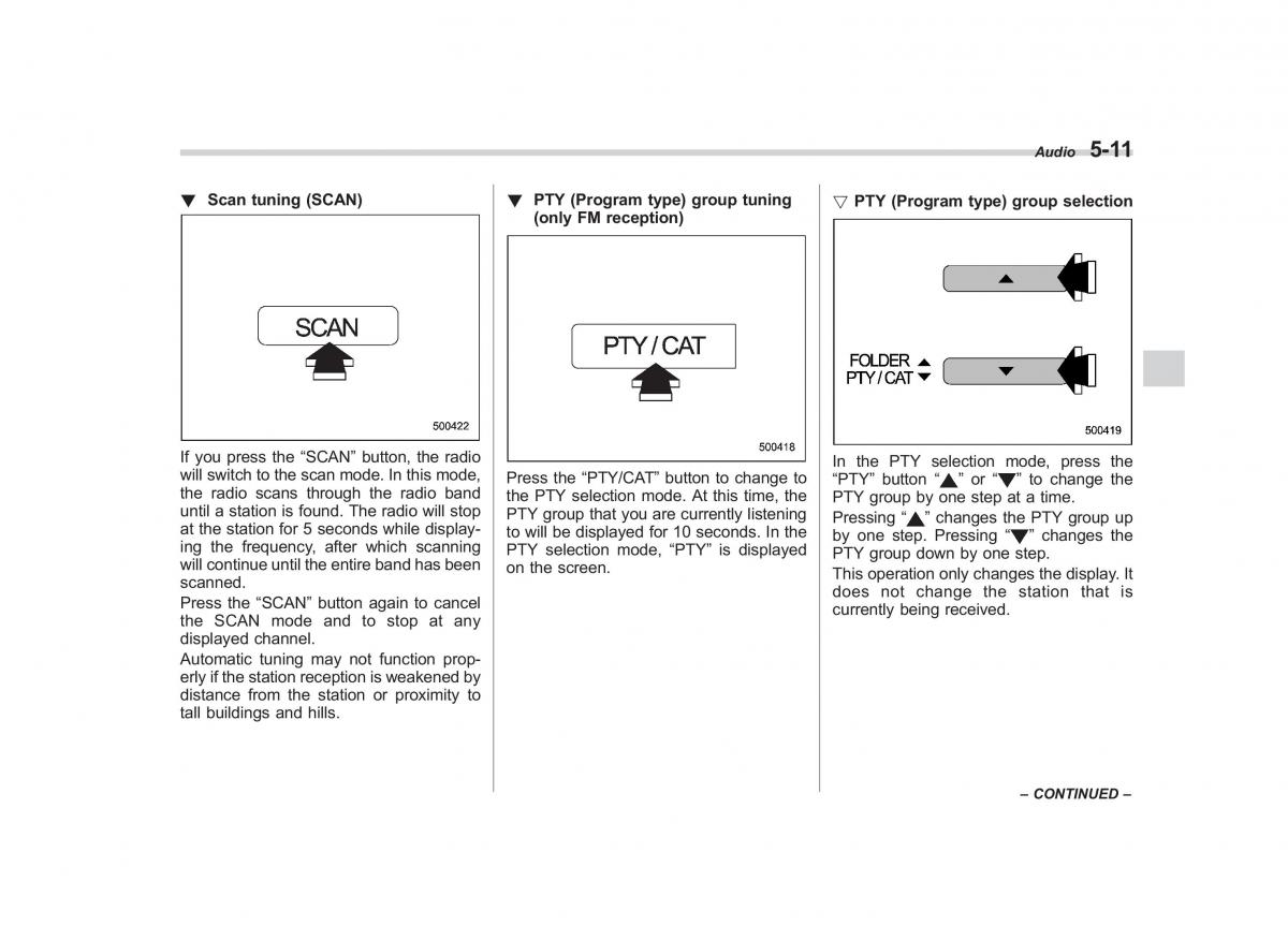 Subaru Forester III 3 owners manual / page 182