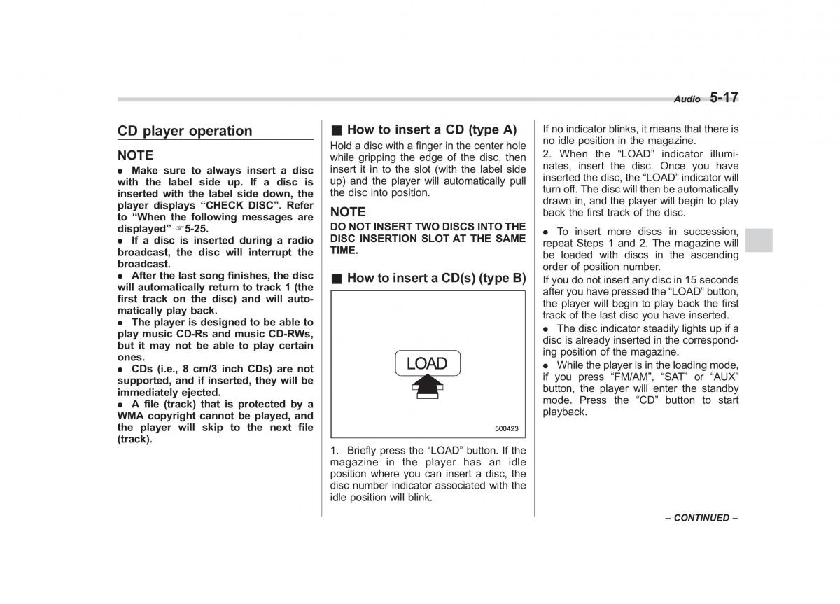 Subaru Forester III 3 owners manual / page 188