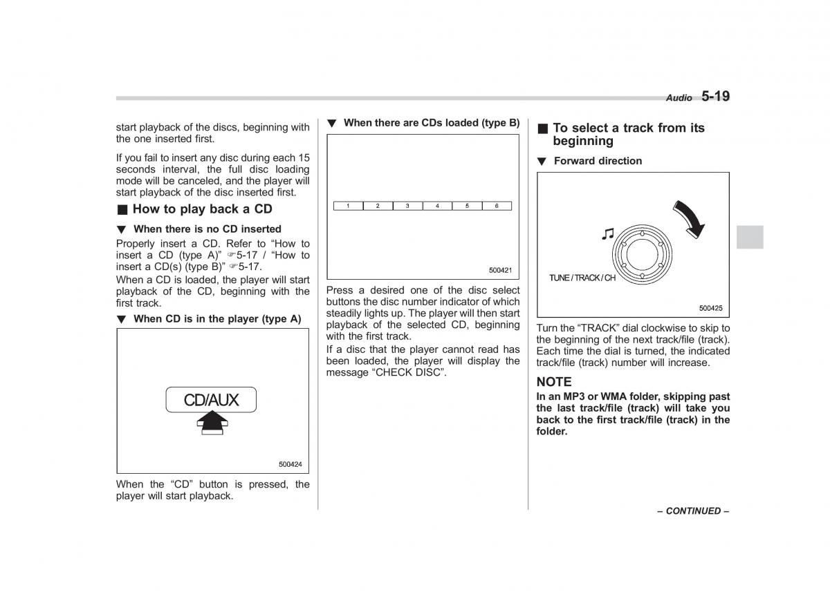 Subaru Forester III 3 owners manual / page 190