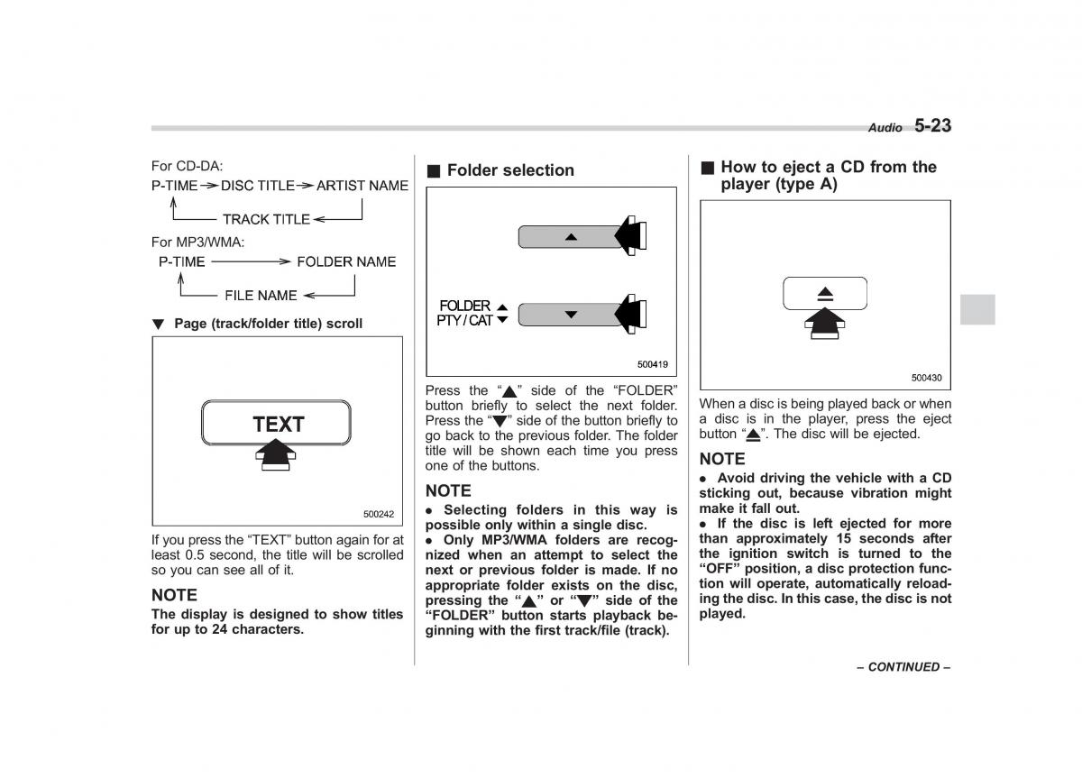 Subaru Forester III 3 owners manual / page 194