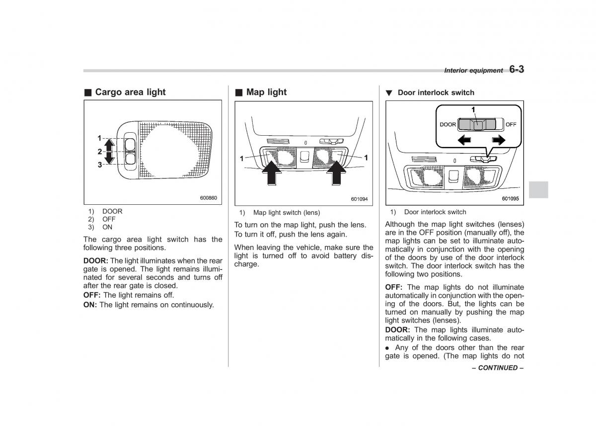 Subaru Forester III 3 owners manual / page 204