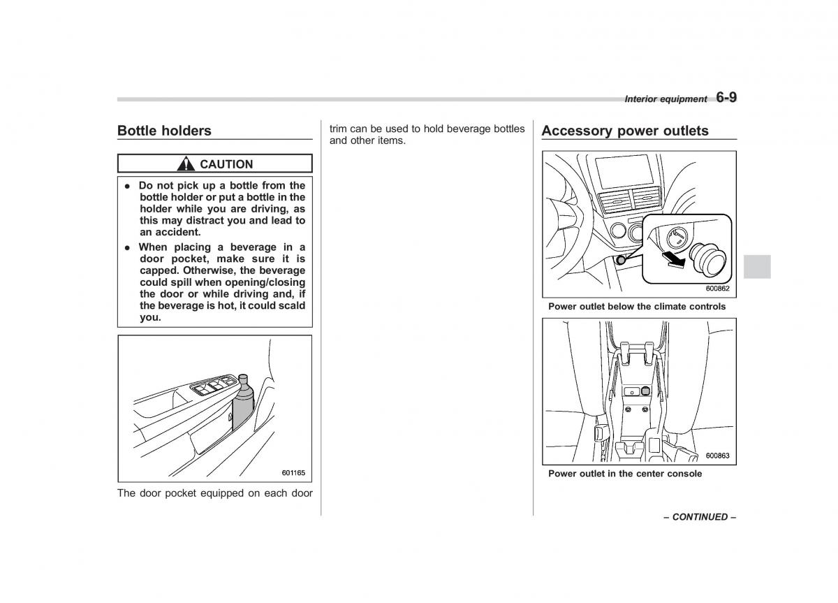 Subaru Forester III 3 owners manual / page 210