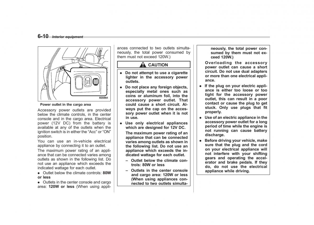 Subaru Forester III 3 owners manual / page 211