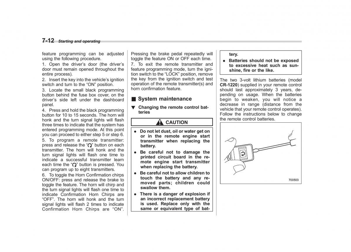 Subaru Forester III 3 owners manual / page 229