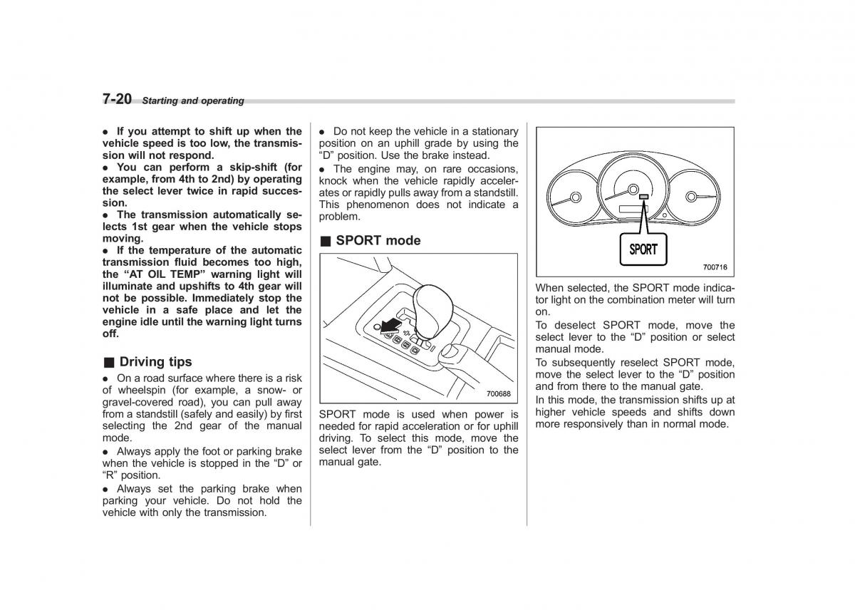 Subaru Forester III 3 owners manual / page 237