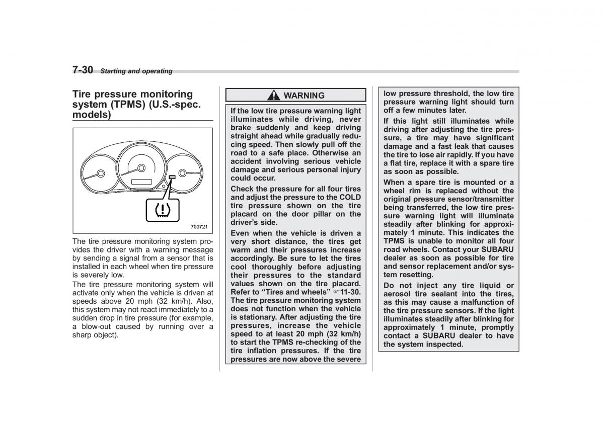 Subaru Forester III 3 owners manual / page 247