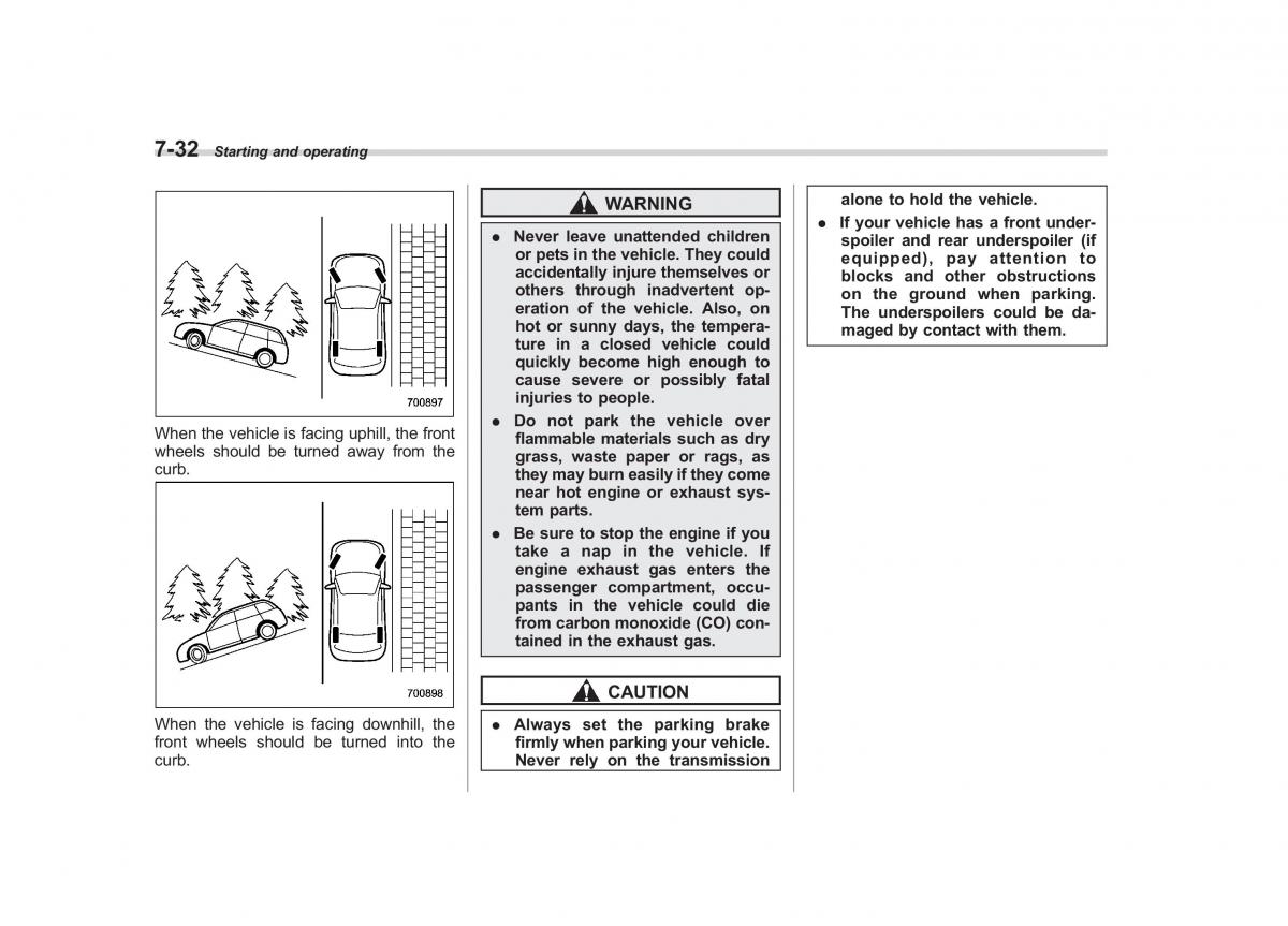 Subaru Forester III 3 owners manual / page 249