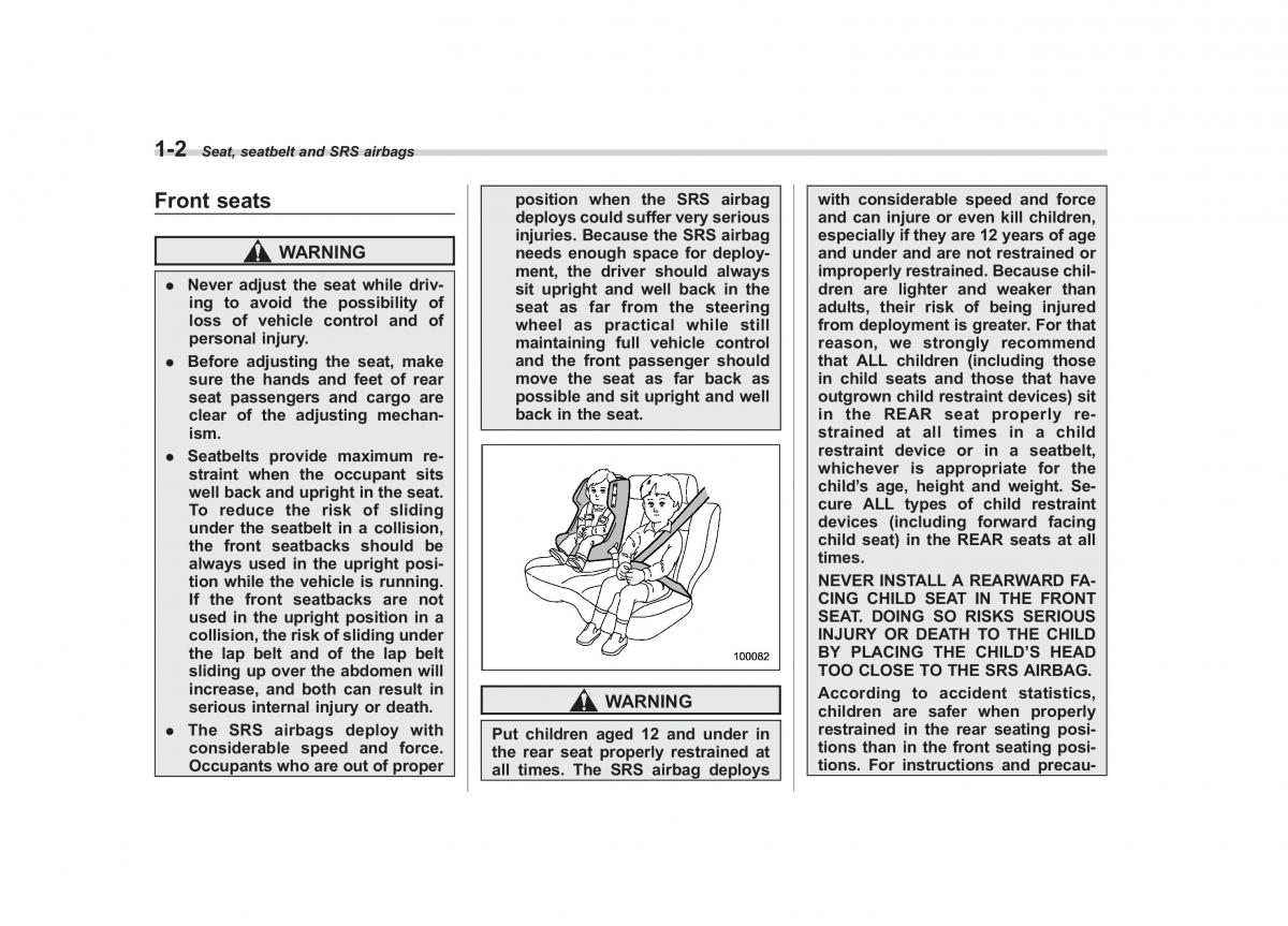 Subaru Forester III 3 owners manual / page 25