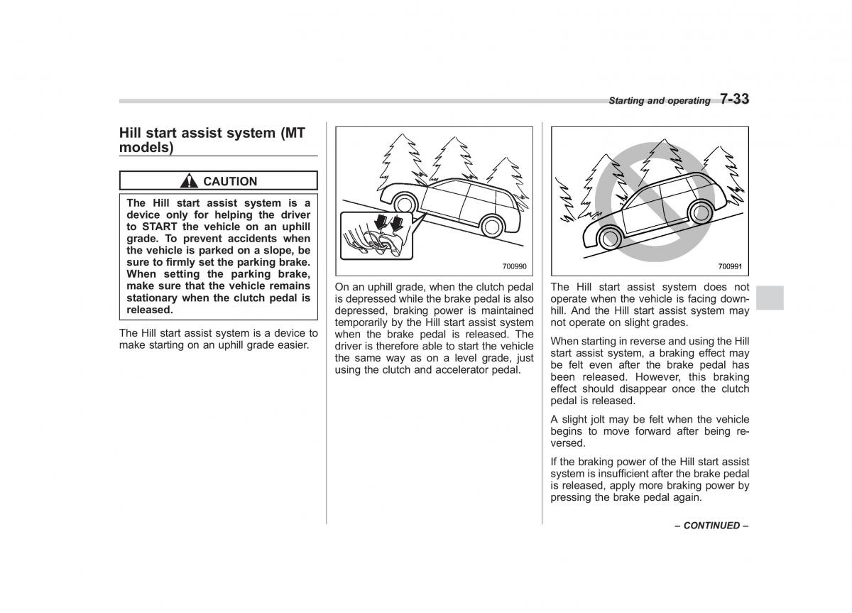 Subaru Forester III 3 owners manual / page 250