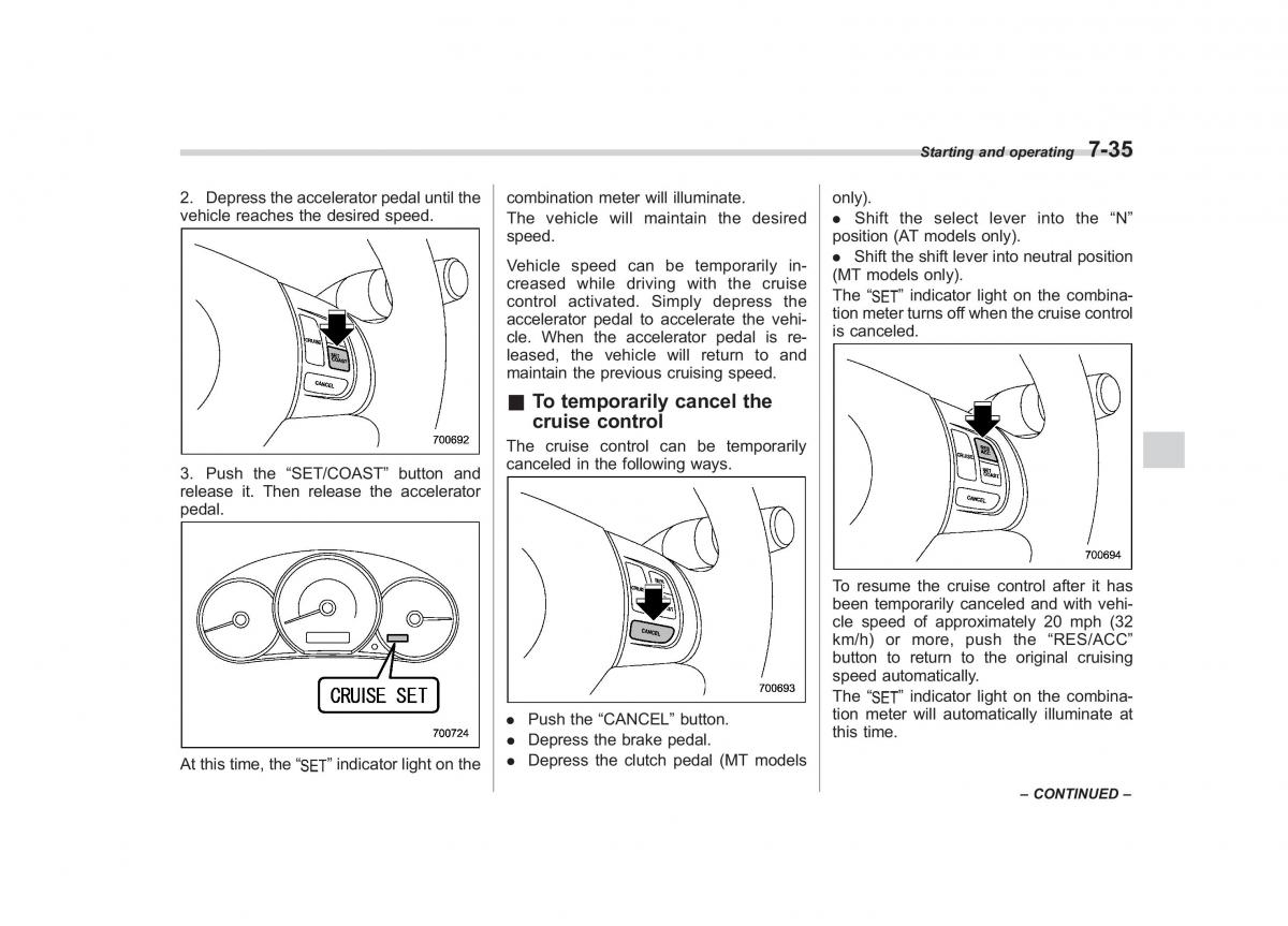 Subaru Forester III 3 owners manual / page 252