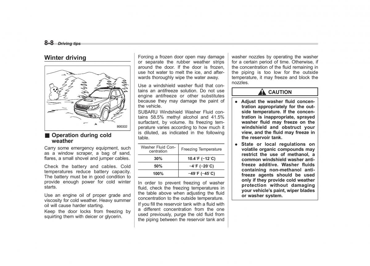 Subaru Forester III 3 owners manual / page 263