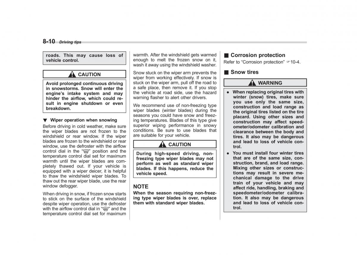 Subaru Forester III 3 owners manual / page 265