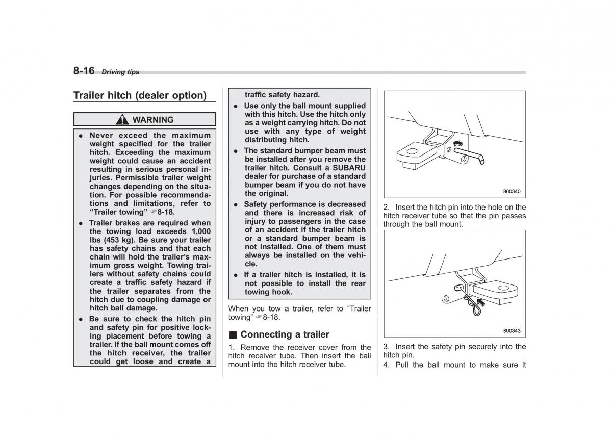 Subaru Forester III 3 owners manual / page 271