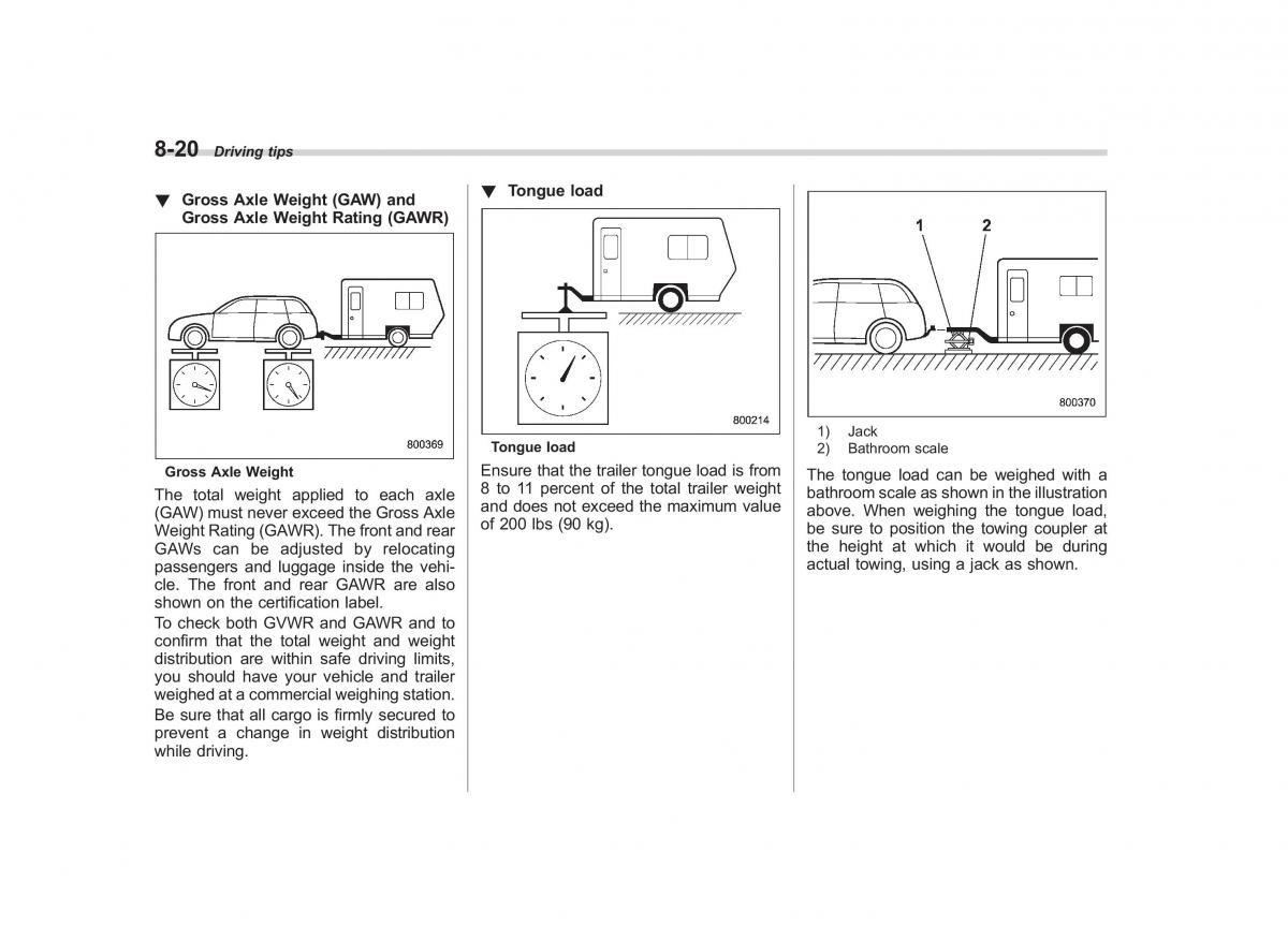 Subaru Forester III 3 owners manual / page 275