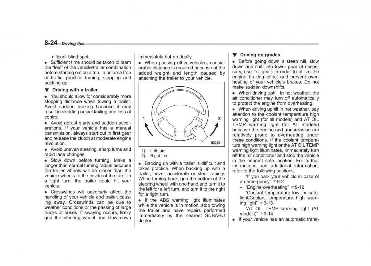 Subaru Forester III 3 owners manual / page 279