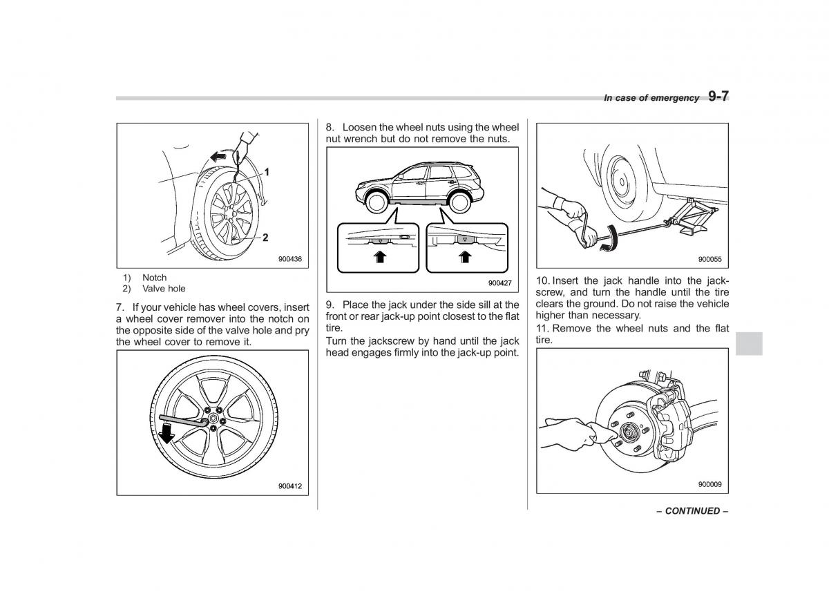 Subaru Forester III 3 owners manual / page 288