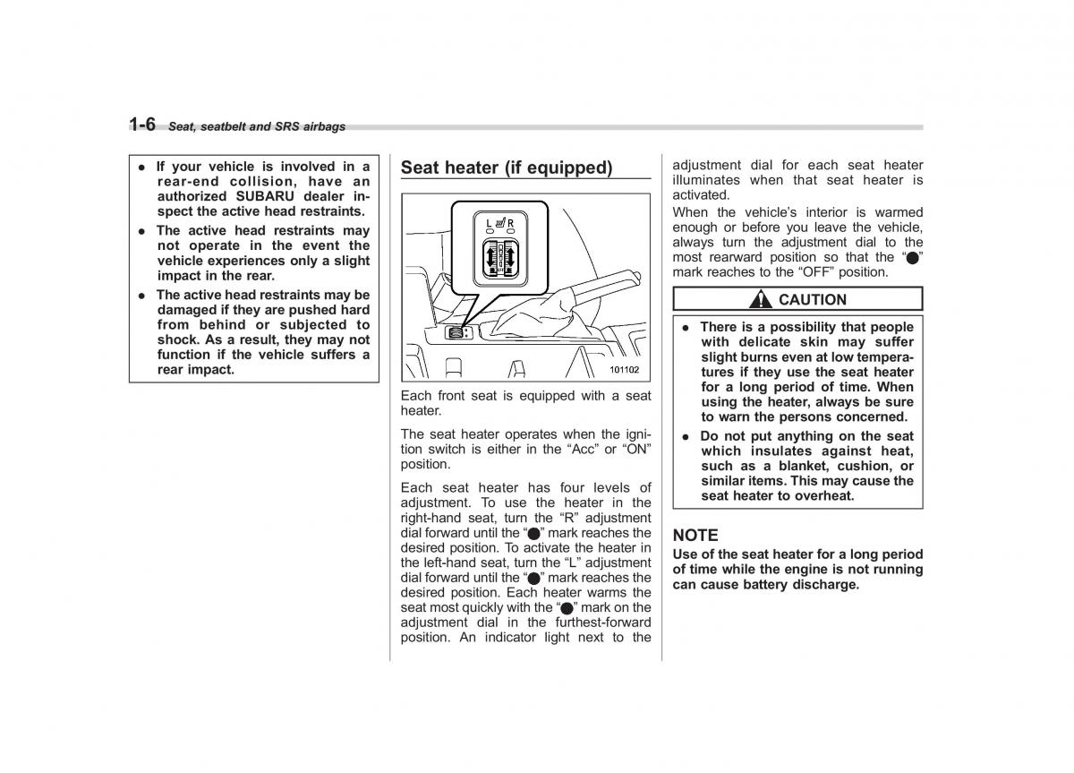 Subaru Forester III 3 owners manual / page 29