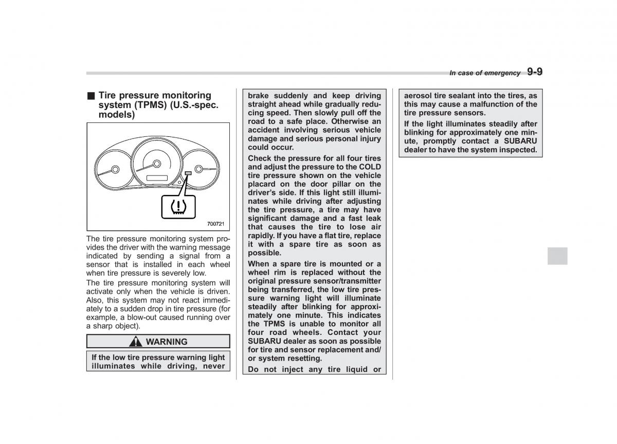 Subaru Forester III 3 owners manual / page 290