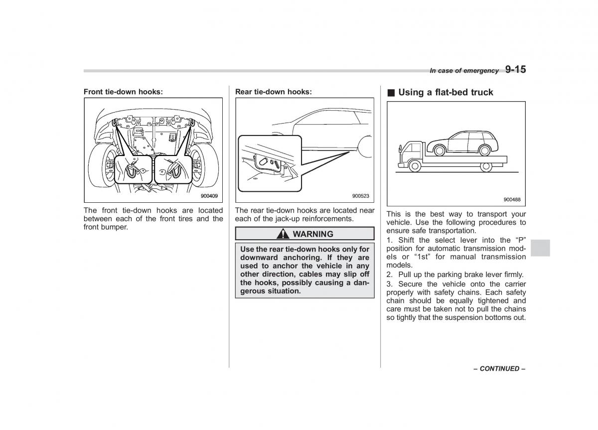 Subaru Forester III 3 owners manual / page 296