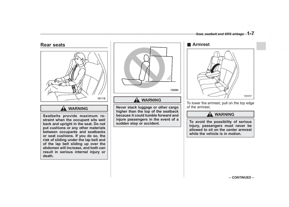 Subaru Forester III 3 owners manual / page 30