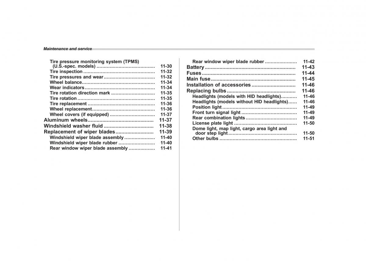 Subaru Forester III 3 owners manual / page 307