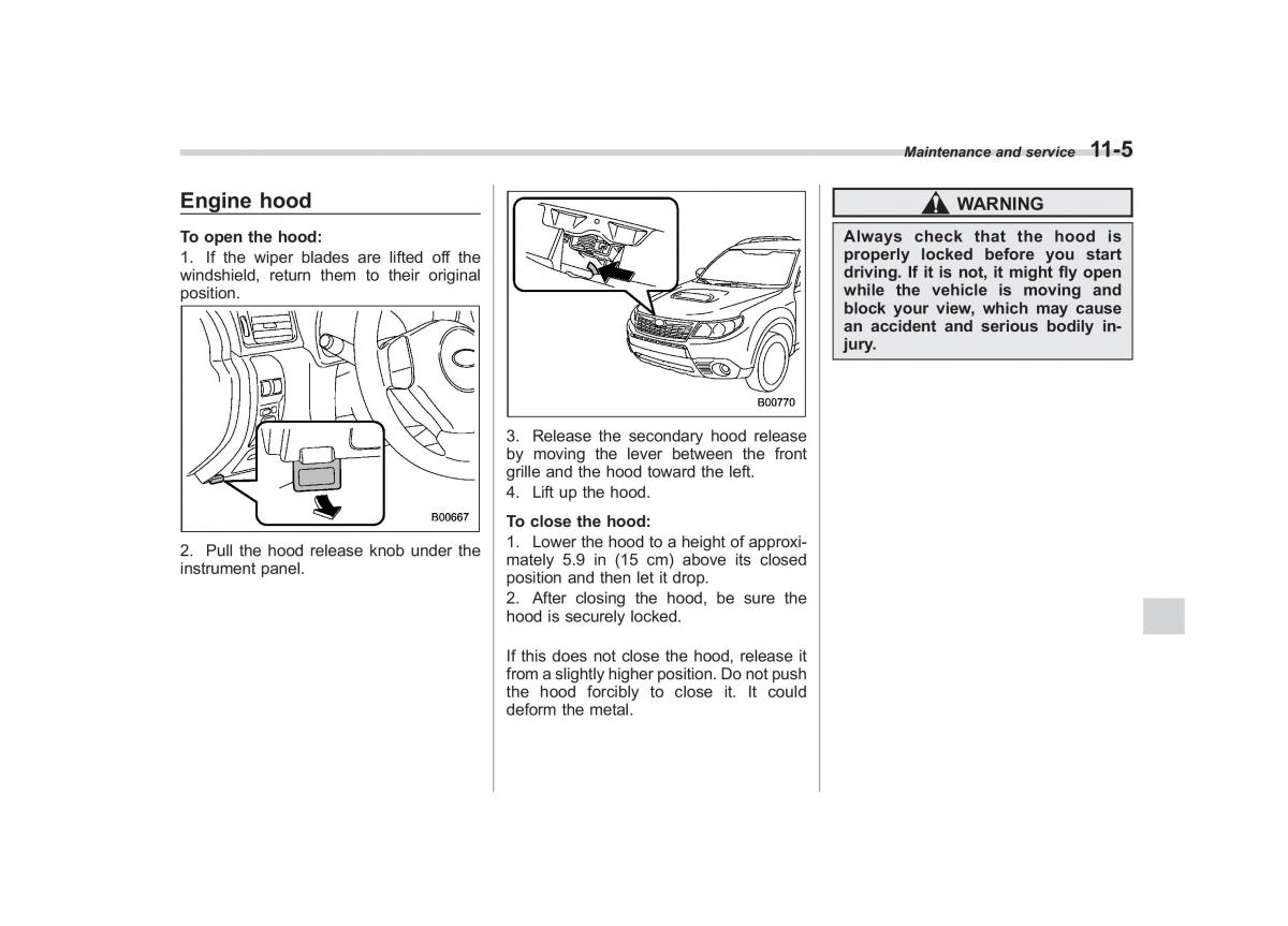 Subaru Forester III 3 owners manual / page 310