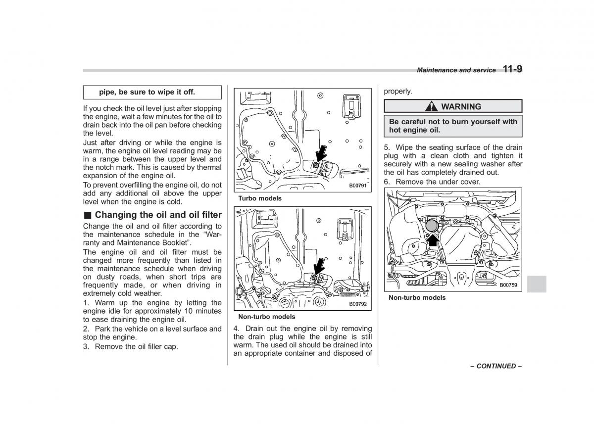 Subaru Forester III 3 owners manual / page 314