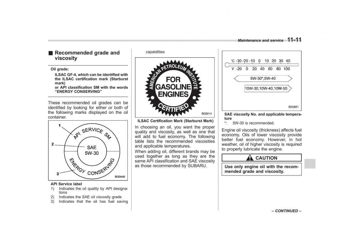 Subaru Forester III 3 owners manual / page 316