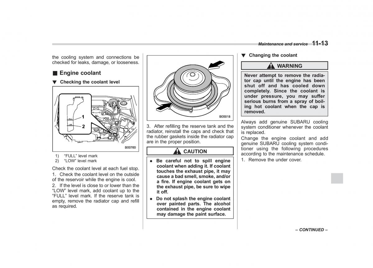 Subaru Forester III 3 owners manual / page 318