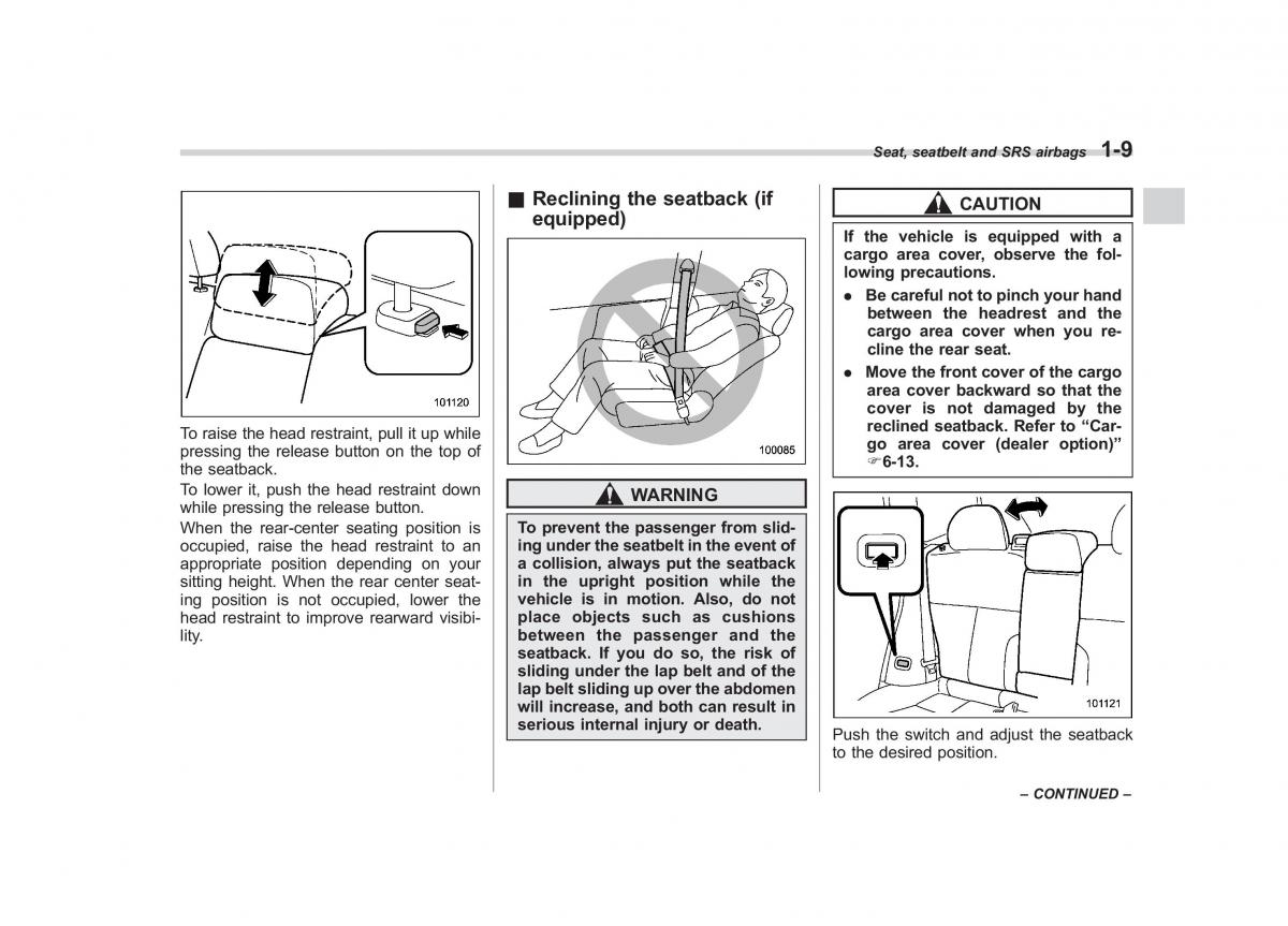 Subaru Forester III 3 owners manual / page 32