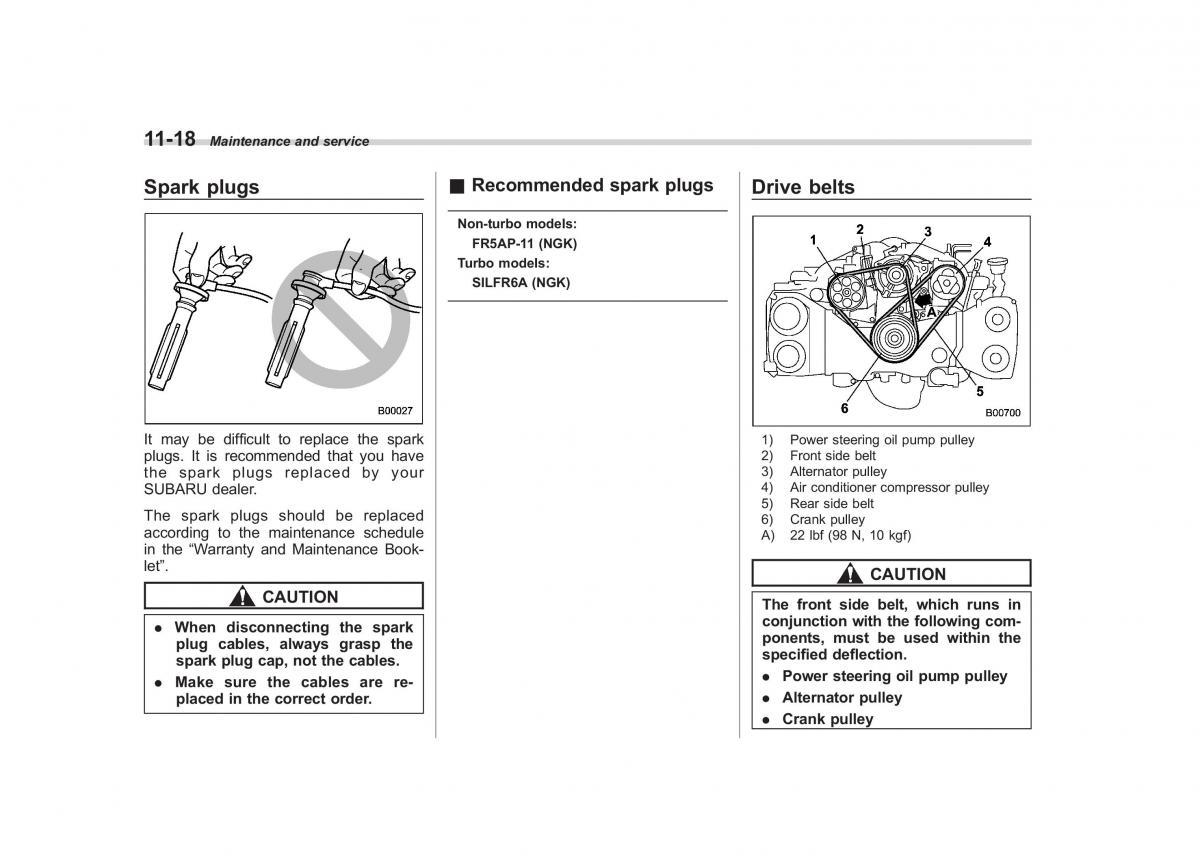 Subaru Forester III 3 owners manual / page 323