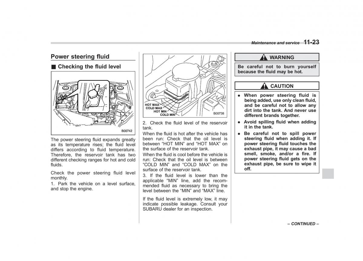 Subaru Forester III 3 owners manual / page 328