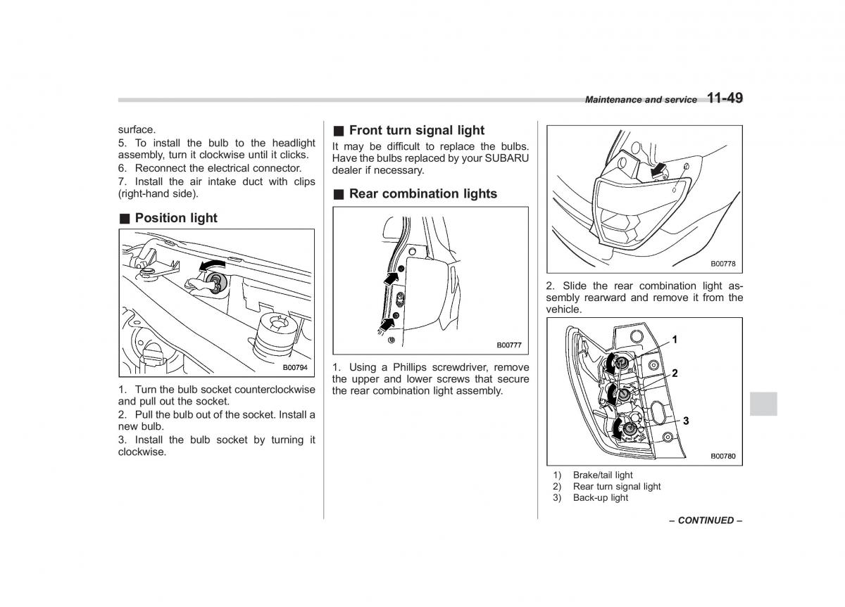 Subaru Forester III 3 owners manual / page 354