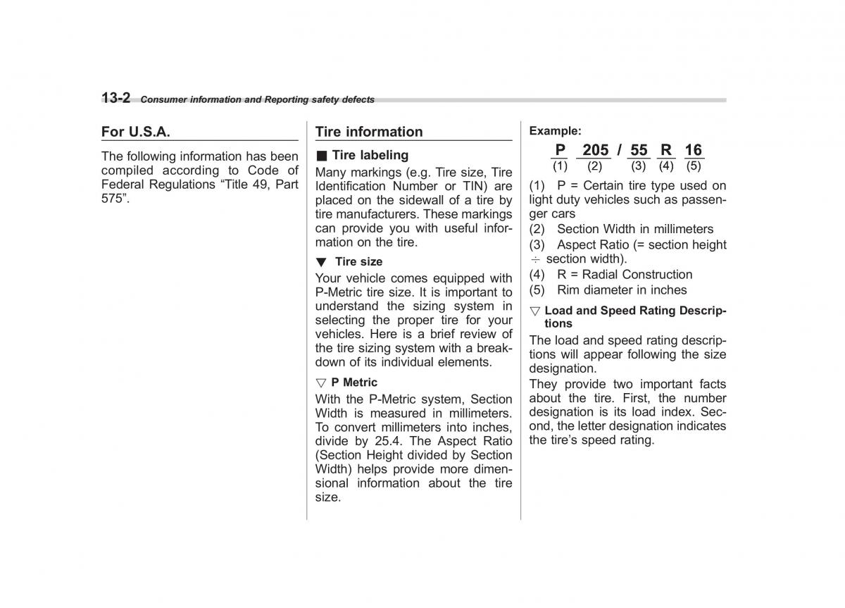 Subaru Forester III 3 owners manual / page 373