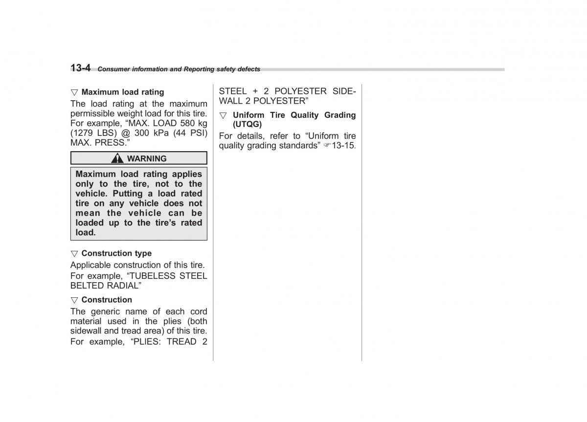 Subaru Forester III 3 owners manual / page 375