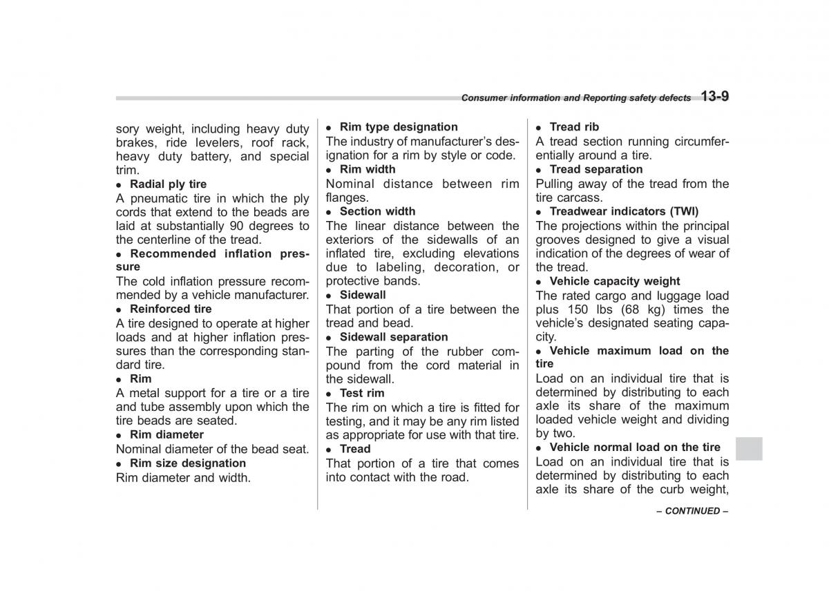 Subaru Forester III 3 owners manual / page 380