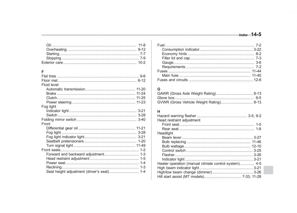 Subaru Forester III 3 owners manual / page 394