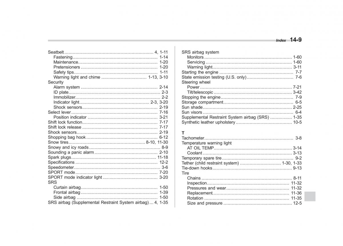 Subaru Forester III 3 owners manual / page 398