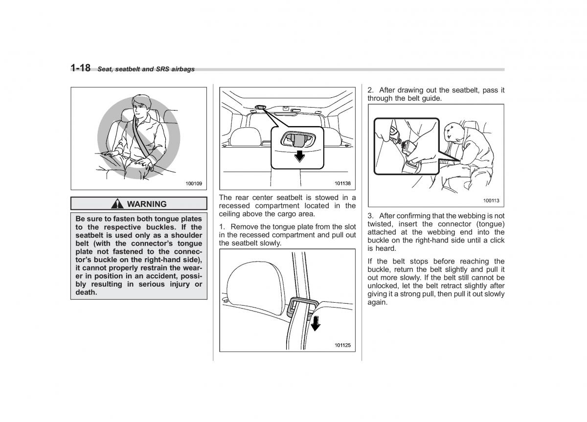 Subaru Forester III 3 owners manual / page 41