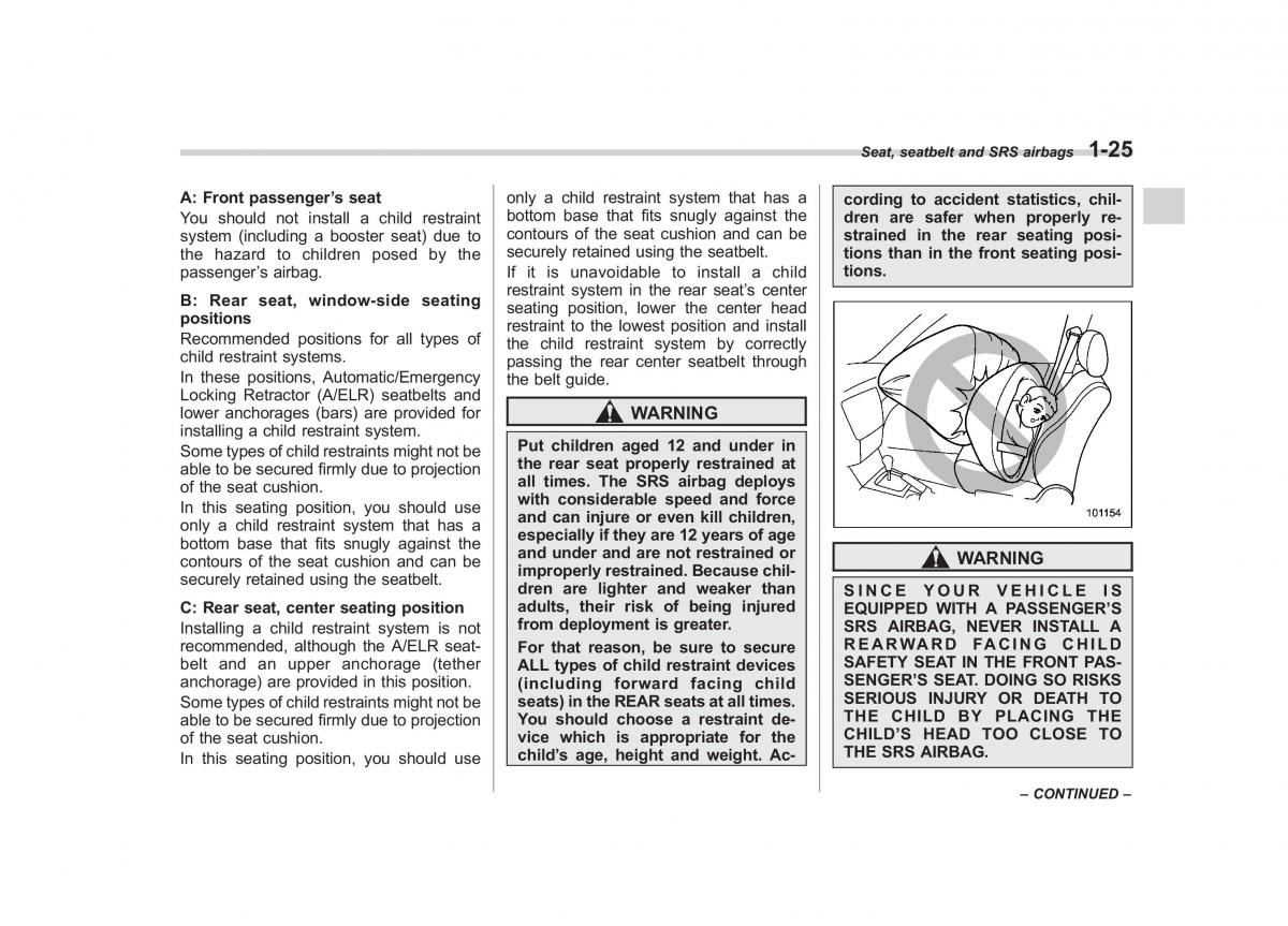 Subaru Forester III 3 owners manual / page 48