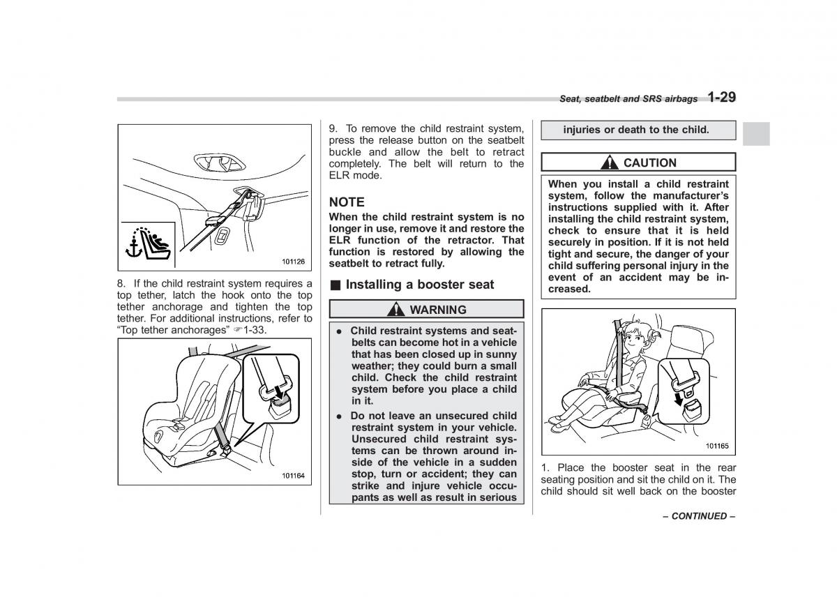 Subaru Forester III 3 owners manual / page 52