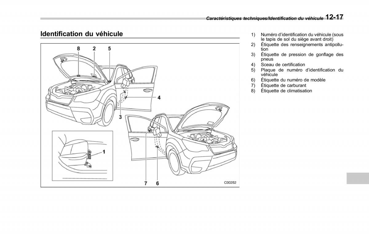 Subaru Forester IV 4 manuel du proprietaire / page 560