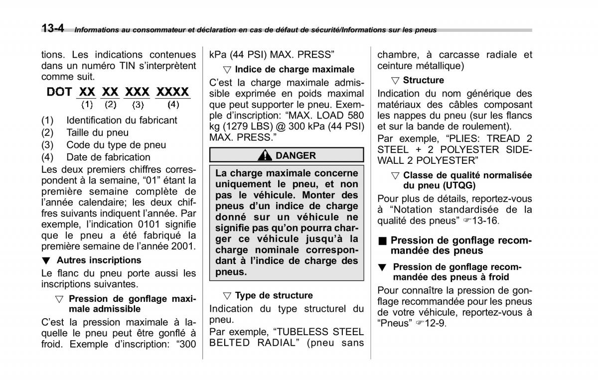 Subaru Forester IV 4 manuel du proprietaire / page 565