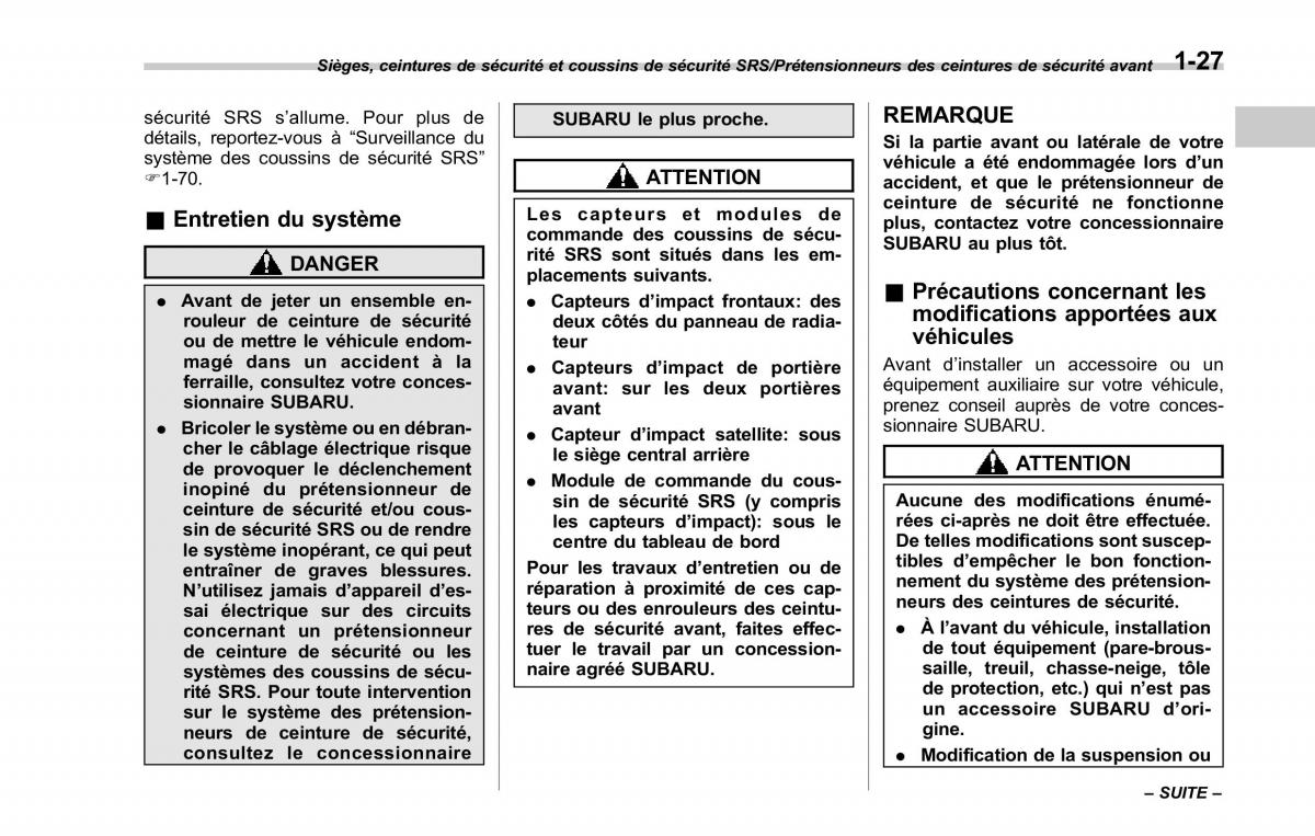 Subaru Forester IV 4 manuel du proprietaire / page 58